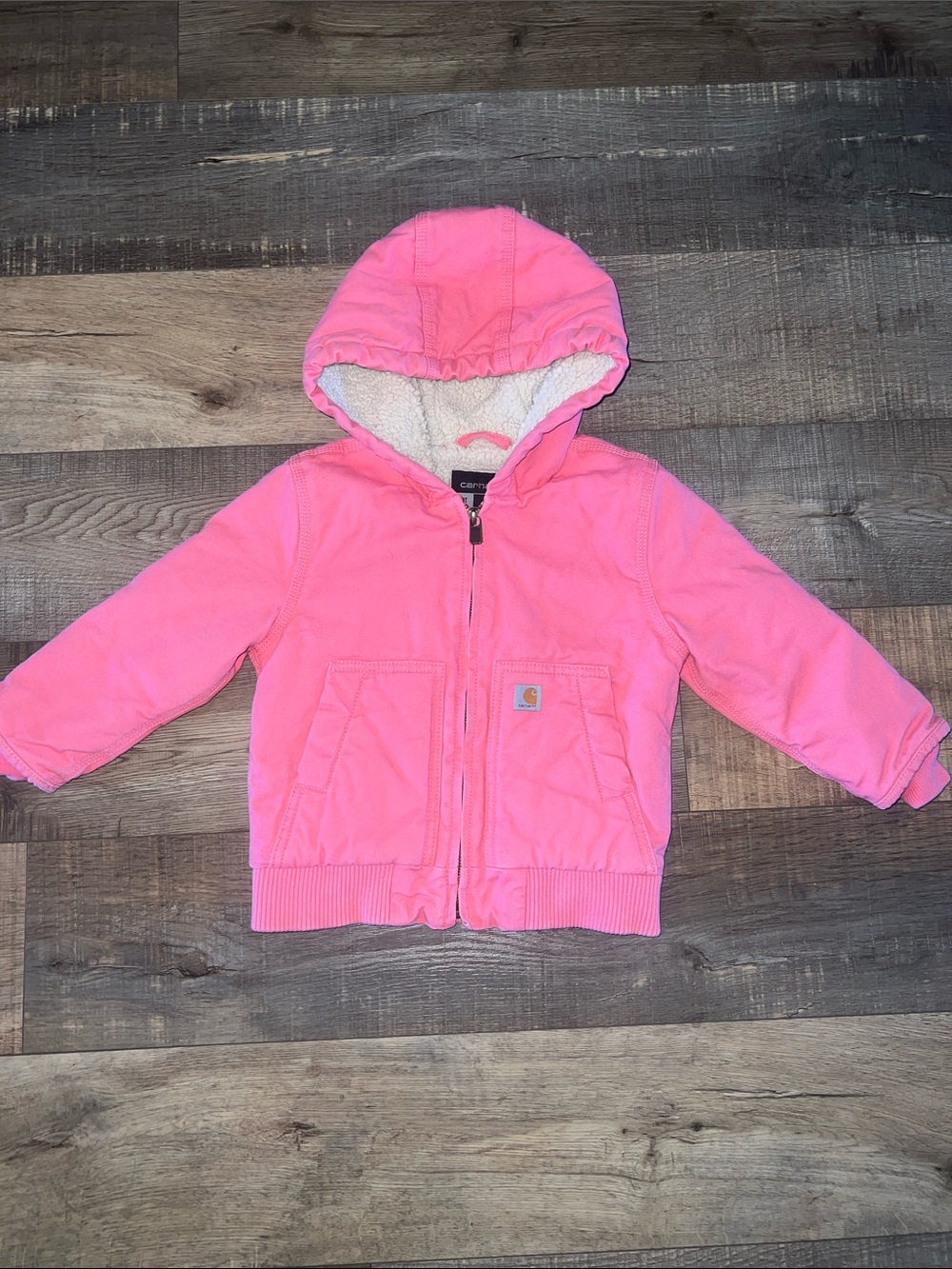 Carhartt Hot Pink Hooded Sherpa Jacket